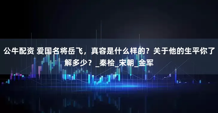 公牛配资 爱国名将岳飞，真容是什么样的？关于他的生平你了解多少？_秦桧_宋朝_金军