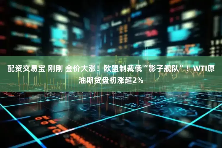 配资交易宝 刚刚 金价大涨！欧盟制裁俄“影子舰队”！WTI原油期货盘初涨超2%